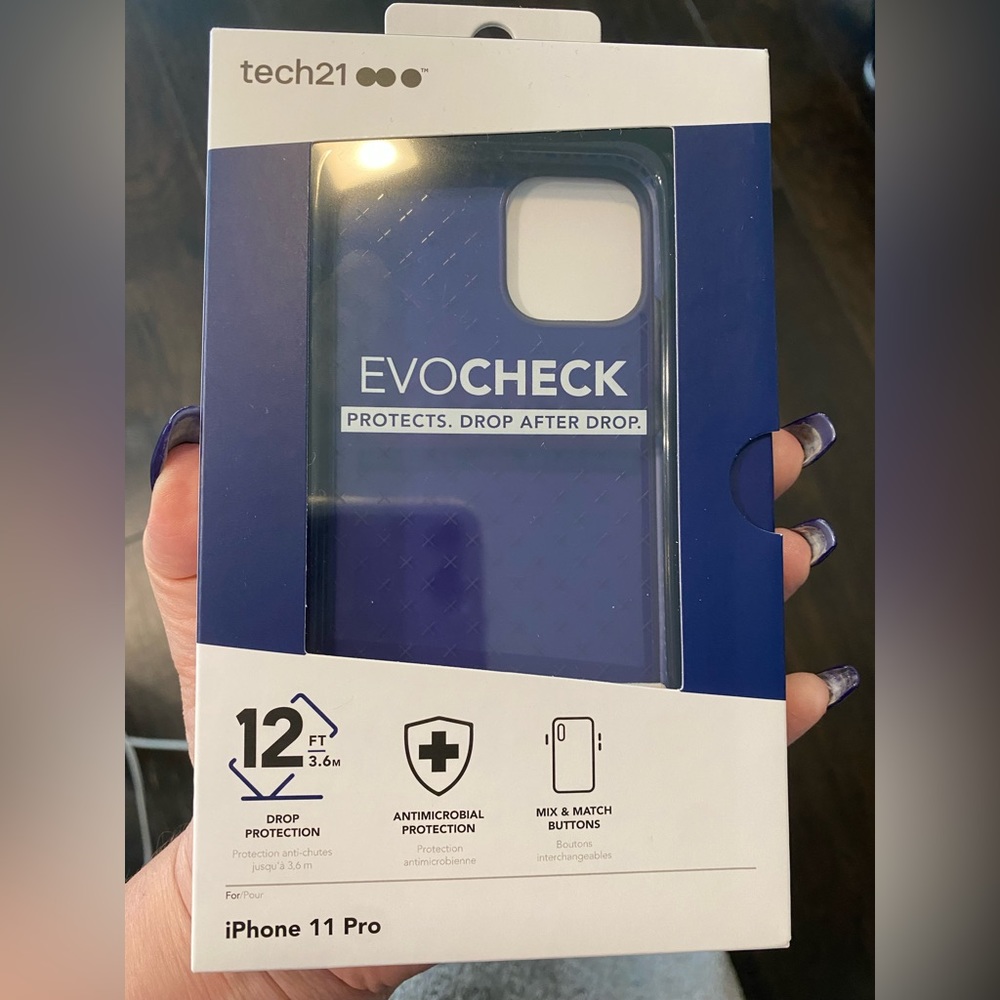 NIB Tech 21 Evo Check - Apple iPhone 11 Pro Case - Indigo